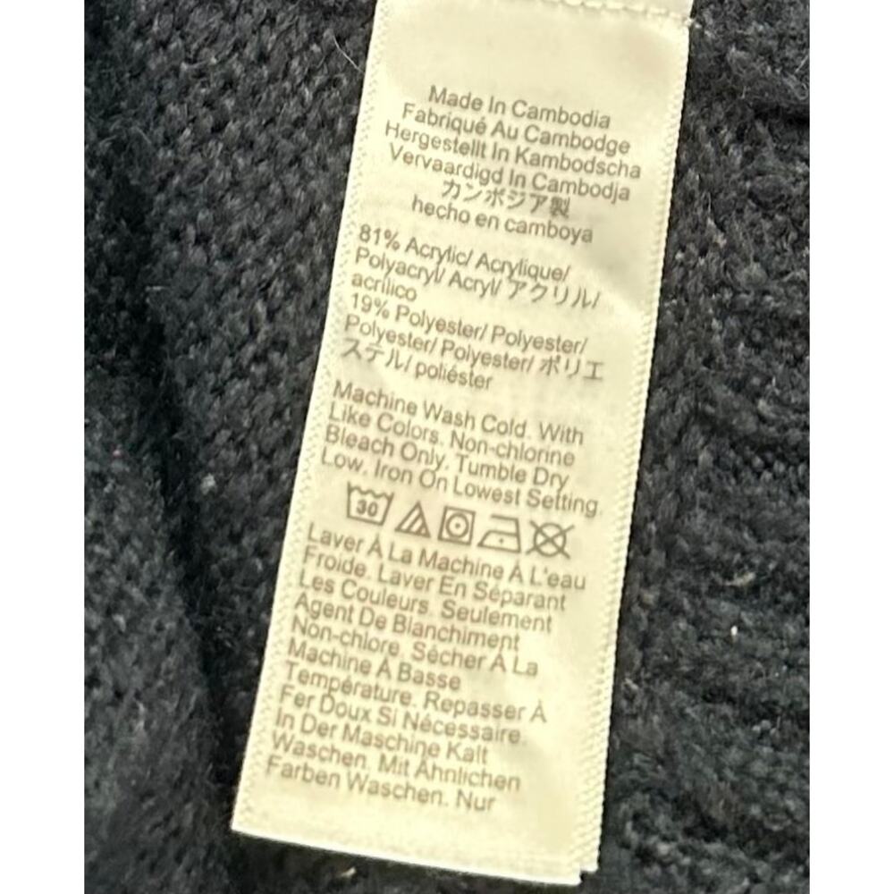 J. Crew Mockneck Boyfriend Sweater Deep Indigo CP356 Size L - Picture 10 of 11